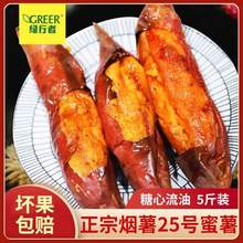 北京奥运会食材供应商，绿行者 山东烟薯25号红心蜜薯 5斤