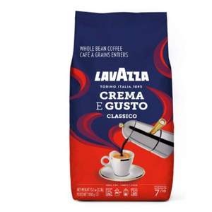 lavazza 乐维萨 Crema E Gusto 深度烘焙 经典咖啡豆 1000g