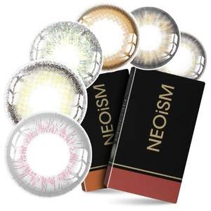 韩国产，NEOiSM Lipstick口红系列 半年抛彩色隐形眼镜1片*2件 多色