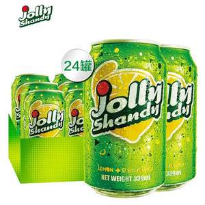 Carlsberg 嘉士伯 Jolly Shandy 怡乐仙地 柠檬味低醇啤酒330mL*24罐 整箱装