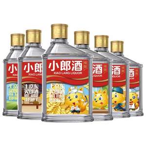 郎酒 小郎酒（精酿）系列 京东联名款 45度浓酱兼香型白酒100mL*6瓶