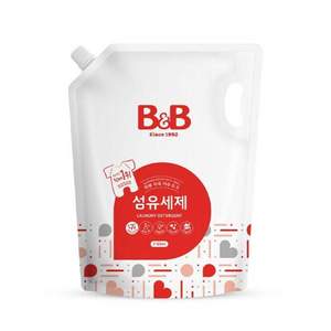 PLUS会员，B&B 保宁 韩国进口 婴儿洗衣液 补充装 2100ml*4件