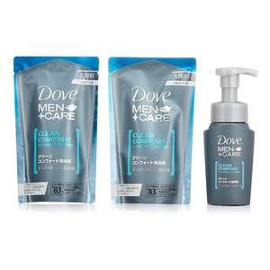 Dove 多芬 男士潔凈溫和潔面乳 瓶裝130ml+替換裝110ml*2袋