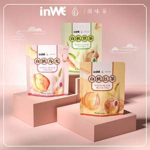 inWE 因味 白桃乌龙三角茶包冷泡包 3g*7包*3袋