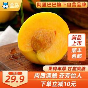 盒马鲜生 山东沂蒙山黄金桃（单果175g+）4.5斤