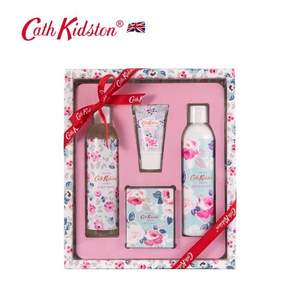 英国原装进口，Cath Kidston 凯茜·琦丝敦 野玫瑰&榅桲身体护理礼盒 