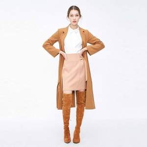 Vero Moda 女士复古翻领H型长款风衣319321519