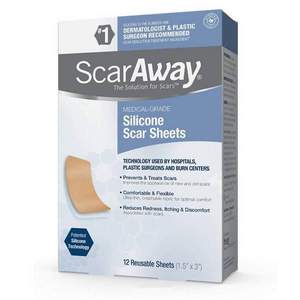 <span>降￥74白菜！</span>ScarAway 舒可微 医用级硅胶疤痕修复贴12片