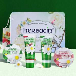 秋冬必備，Herbacin 德國小甘菊 洋甘菊護(hù)手霜小鳥禮盒套裝
