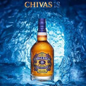 Chivas 芝华士 18年苏格兰威士忌 750ml 海外原瓶进口版
