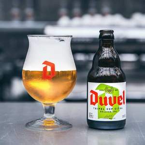 比利时进口，Duvel 督威 三花Citra烈性黄金艾尔精酿啤酒 330ml*6瓶装  送开瓶器