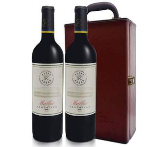 Plus会员，阿根廷原瓶进口 LAFITE 拉菲 罗斯柴尔德 凯洛19年份 马尔贝克干红葡萄酒750mL*2瓶礼盒装