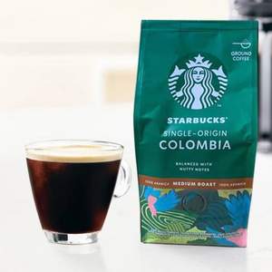 星巴克 中度烘焙 哥伦比亚 咖啡粉200g