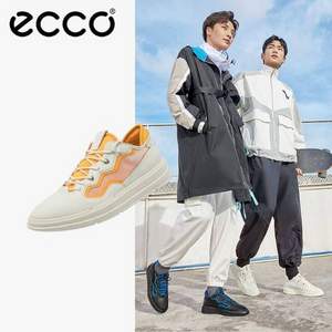 PLUS会员，ECCO 爱步 Soft X 柔酷X 男士真皮休闲鞋 420604