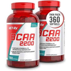 MET-Rx 美瑞克斯 BCAA支链氨基酸2200胶囊180粒*2瓶