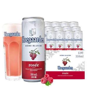 Hoegaarden 福佳 Rosée玫瑰红啤酒310mL*12听