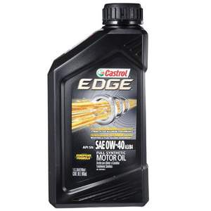 Castrol 嘉实多 EDGE 极护 0W-40 A3/B4 SN 全合成机油 1Qt*6件