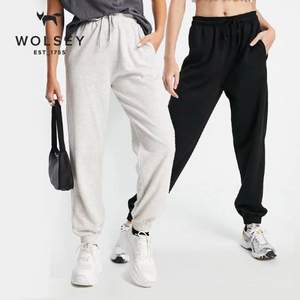 英國皇室266年品牌，Wolsey 男女同款秋冬新款加厚加絨時尚運動褲 2色