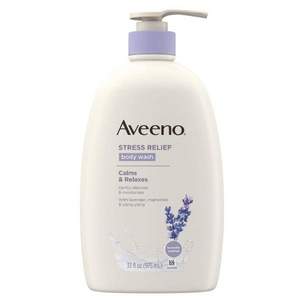 销量第一，Aveeno 艾惟诺 薰衣草舒缓镇静保湿沐浴露 975ml