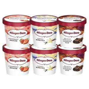 Häagen·Dazs 哈根达斯 冰淇淋礼盒81g*6杯