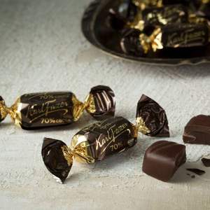 芬兰进口，Fazer 菲泽 卡菲泽70%可可黑巧克力20粒试吃装