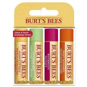 100%纯天然，Burt's Bees 小蜜蜂 经典护唇膏4.25g*4支
