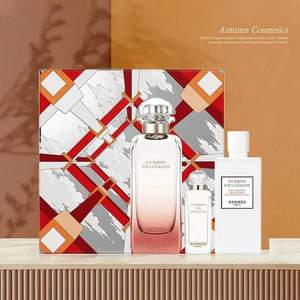 HERMèS 愛馬仕 潟湖花園淡香水 EDT 100ml+7.5ml+身體乳80ml