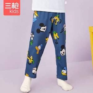 清倉低價，三槍 2021春夏迪士尼純棉兒童家居睡褲（110~170碼） 男女童2色