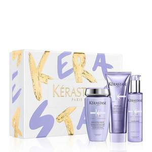 Kérastase 卡詩 玻尿酸水光凝色頭發(fā)洗護(hù)三件套裝 贈雙重菁純修護(hù)油50mL ￡61.45