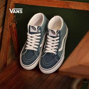 雙11預(yù)售，VANS 范斯 CLASSICS經(jīng)典系列 藍(lán)芝士水兵月 中性高幫帆布鞋 