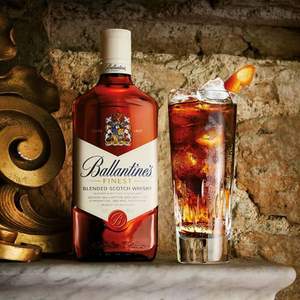 Ballantine's 百龄坛 特醇 苏格兰威士忌 500ml*2支（赠蓝色调酒器+酒伴）
