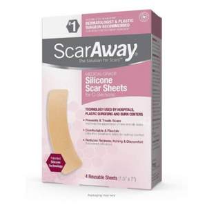 ScarAway 舒可微 医用级硅胶疤痕修复贴 3.8×17.5cm*4片