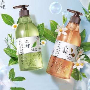 六神 茗茶植萃沐浴露（清曦龙井+午日滇红）475ml *2瓶