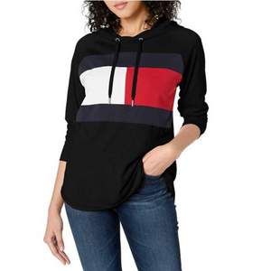 S碼，Tommy Hilfiger 湯米·希爾費(fèi)格 女士連帽長(zhǎng)袖T恤 TP93453T