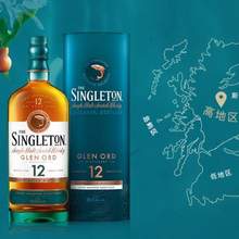 SINGLETON 苏格登 12年 单一麦芽苏格兰威士忌礼盒装 700mL