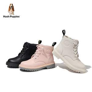 Hush Puppies 暇步士 2021新款女童加绒马丁靴 3色