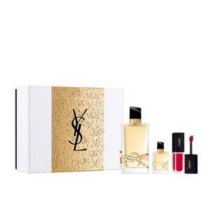 YSL 圣罗兰 自由之水女士香水礼盒（EDP 90ml+7.5ml+mini天鹅绒唇釉#208）€92.86