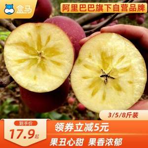 盒马 昭通冰糖心丑苹果（70-75mm）不含箱净重4kg