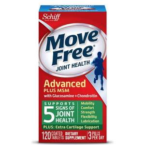 Schiff 旭福 Move Free 维骨力 绿盒维骨力关节炎止痛配方120粒