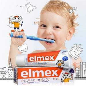 欧洲原装进口，Elmex 艾美适 0-6岁儿童洁齿专效防蛀乳牙牙膏 50mL*2件