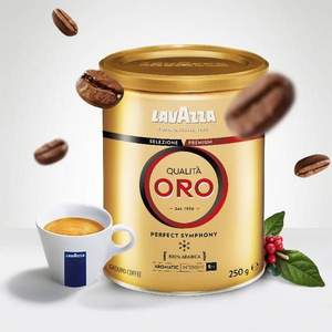 Lavazza 乐维萨 QUALITA ORO 金标咖啡粉 250g/罐装