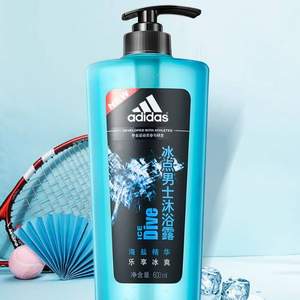 adidas 阿迪達斯 冰點男士沐浴露 600ml*5件