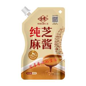 津門老字號，金星 純芝麻醬200g*3袋