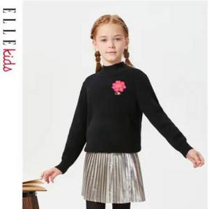 ELLE kids 2021冬装新款女童高领毛衣保暖羊毛衫（110~165码） 3色