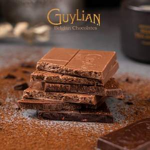 GuyLian 吉利莲 多口味巧克力排块100g*2件