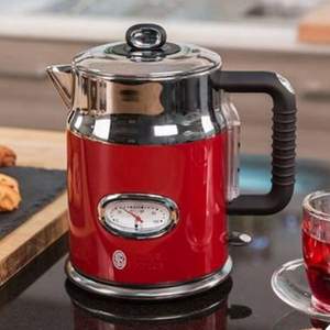 <span>白菜！</span>Russell Hobbs 領(lǐng)豪 21672-70 Retro復(fù)古系列 不銹鋼電水壺 