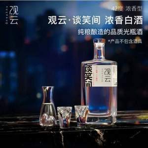 一带一路外事活动专用酒，观云 谈笑间 42度浓香型白酒500mL