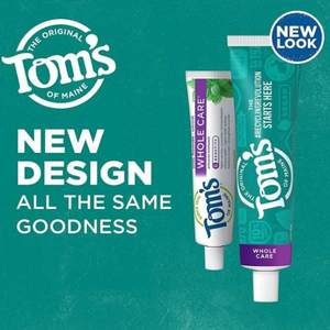 Tom's of Maine 汤姆小屋 全面护理含氟洁白牙膏113g*3支装