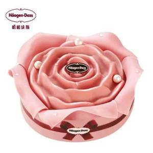 哈根达斯 玫瑰之心冰淇淋蛋糕1400g 电子券 赠花盒抽屉包装