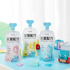 简爱 父爱配方 吸吸袋酸奶 0%蔗糖原味发酵乳 100g*6袋*2件 